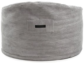 Детски пуф от рипсено кадифе в цвят горчица Om 85 – SLOWDOWN