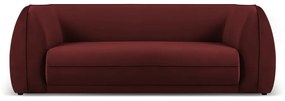 Червен кадифен диван 225 cm Lando - Micadoni Home