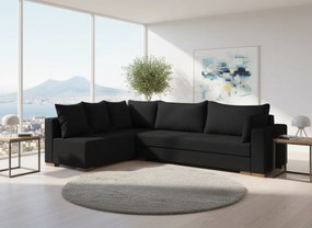 Ъгъл диван Trendy-Right-285φ 185β cm.-Black