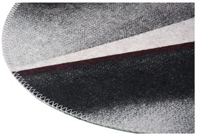 Черно-бял миещ се кръгъл килим ø 100 cm - Vitaus