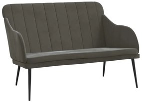 351465 vidaXL Пейка, тъмносива, 110x76x80 см, кадифе