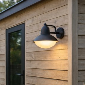 Модерна външна стенна лампа черна IP44 - Marcel