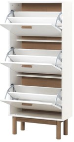 Бяла накланяща се стойка за обувки Melanie – Støraa