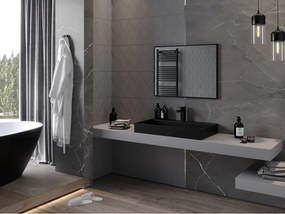 Mexen Loft правоъгълно огледало за баня 80 x 60 cm, черна рамка - 9852-080-060-000-70