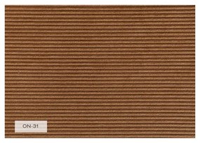 Оранжево/кафяво кресло от рипсено кадифе Lofty Lilly – Miuform