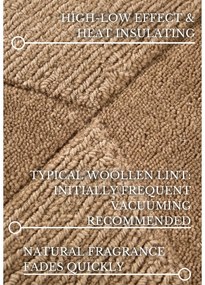 Бежова ръчно изработена вълнена пътека 80x250 cm Ursule – Villeroy&amp;Boch