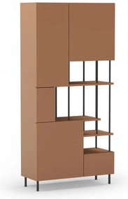 Библиотека в тухлен цвят 84x175 cm Perla – Marckeric