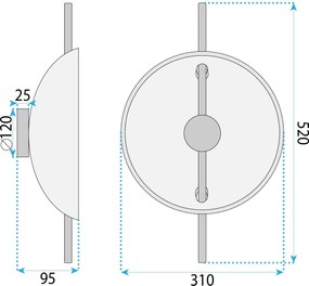 СТЕННА ЛАМПА LED APP1762-1W
