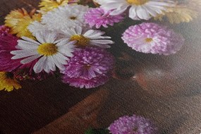 Картина на платно – Натюрморт с есенни хризантеми