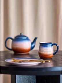 Сини/оранжеви керамични чаши в комплект 4 бр. 200 ml Tatum – Bloomingville