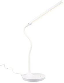 Бяла LED настолна лампа (височина 38 см) Toro - Trio
