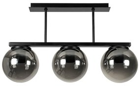 Плафон ТРЕВИЗО, черен/сив, 3хE27