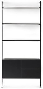 Черна етажерка в дъб 94x210 cm Edge by Hammel - Hammel Furniture