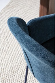 Сини тапицирани трапезни столове в комплект 2 бр. Aslin – MOME