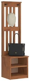 4010478 vidaXL L Дърво за антре SANDNES 45x40x159,5 cm масивна дървесина бор