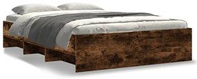3295664 vidaXL Рамка за легло без матрак опушен дъб 120x200 см инженерно дърво