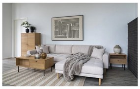 Странична масичка с дъбов плот 40x50 cm Kyoto – House Nordic