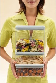Кутии за съхранение на продукти Brabantia Tasty+ Stackable 1008882, 1.5л/3.5л, Без BPA, Плътно затваряне, Светлосив