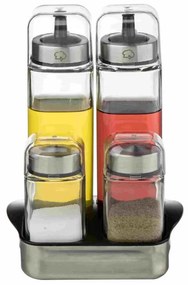 Оливерник Luigi Ferrero Rome FR-7904R, 270 мл, 5 части, Стъкло, Неръждаема стомана, Прозрачен/инокс