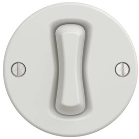 Kliklap - Ретро стълбищен ключ без рамка №6 бял