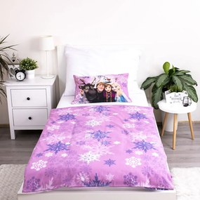 Памучно детско спално бельо за детско креватче 100x135 cm Frozen "Purple" – Jerry Fabrics