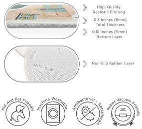 Детско килимче за игра подходящо за пране ø80 cm Farmer's Life – Mila Home