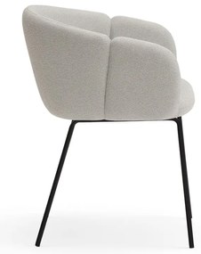 Светлосив тапициран трапезен стол Add – Teulat