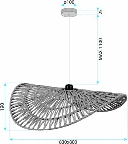 Пендел BOHO APP1740-1CP 80CM