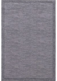 Тъмносив вълнен килим 133x180 cm Linea - Agnella