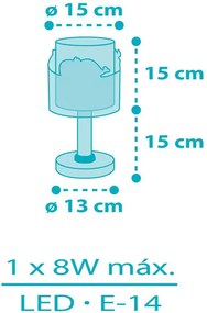 Лампа за четене Ango Balena-Galazio