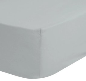 Сив памучен ластичен чаршаф , 160 x 200 cm - Good Morning