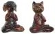 Декоративна фигурка Home ESPRIT Многоцветен Животни 17 x 14 x 22,5 cm (2 броя)