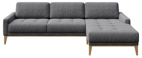 Сив ъглов диван (десен ъгъл) Musso - MESONICA