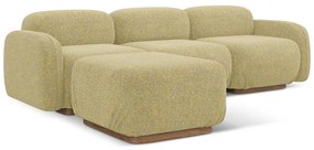 Жълт модулен ъглов диван (променлив) Ailani – Makamii