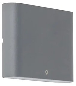 Стенна лампа антрацит 11,5 см с LED IP65 - Batt