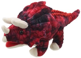 The Puppet Company - Кукла за театър Червен Трицераптос, серия Бебета динозаври, 35 см.