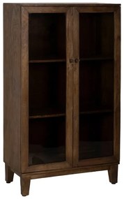 Кафява витрина от масивно манго 80x140x40 cm Ravi – Ixia