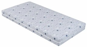 KIKKA BOO Матрак SIESTA 60/120/10 см STARS GREY