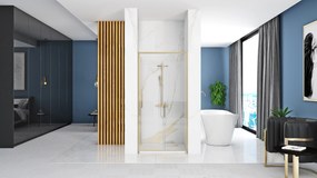 Врати за душ кабини REA Rapid Slide 150 Gold Brush