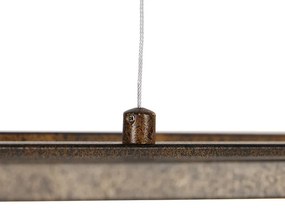 Индустриално висящо осветление ръждяво кафяво 4-светлина - Cage