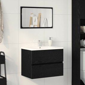 862542 vidaXL Чекмедже за мивка  Черен дъб 60x38,5x45 см Инженерна дървесина