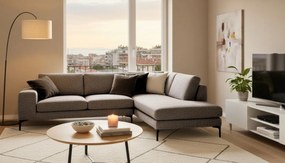 Ъгъл диван Senso-Left-250φ 180β cm.-Ash