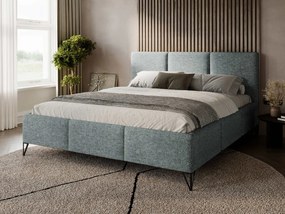 Облегнато легло Loren-Сиво-140 x 200