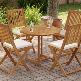 366666 vidaXL Плот за маса 80x80x2,5 см осмоъгълен масивен бук