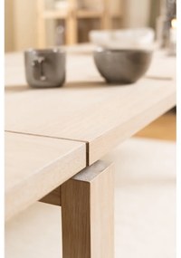 Сгъваема маса за хранене с плот в дъбов декор 100x200 cm Linley - Actona