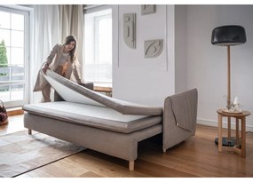 Светлокафяв разтегателен диван 207 cm Simon – Miuform