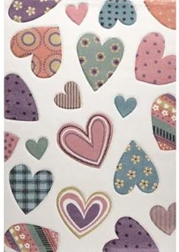 PASTEL HEARTS ДЕТСКИ КИЛИМ 80/150 СМ