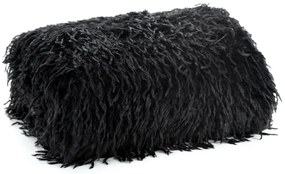 Пухкаво одеяло с подплата от полар - черно Ширина: 130 см | Дължина: 170 см