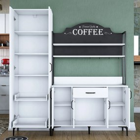 Многофункционален шкаф JE148, цвят Бял