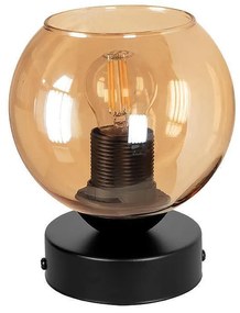 Настолна лампа ЛАГО, черен/мед, 1xE27